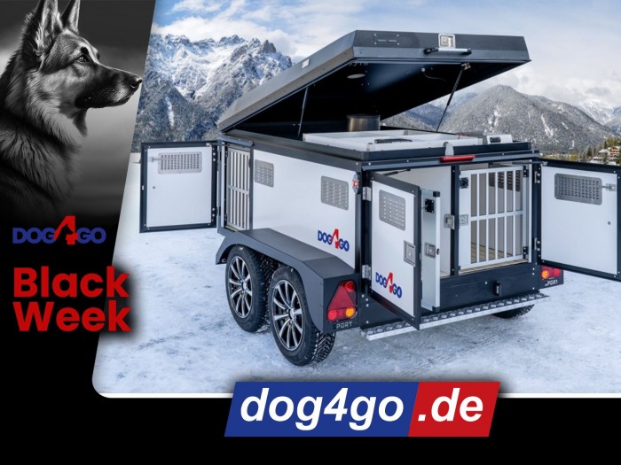 <strong>BLACK MONTH! Dog4go 4 Sport PLUS</strong> Hundeanhänger