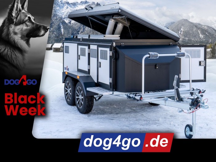 <strong>BLACK MONTH! Dog4go 4 Sport PREMIUM</strong> Hundeanhänger